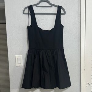Camila Coelho Black Bubble Mini Dress